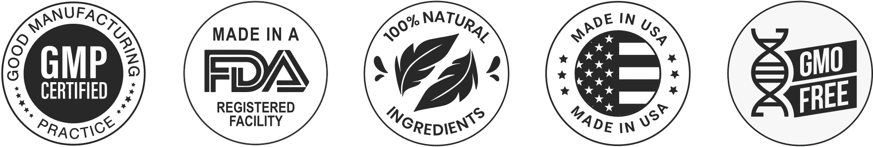 GlucoSafe Certifications - Natural, Non-GMO, Made in USA